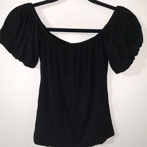 FOREVER 21 OFF-THE-SHOULDER CROP TOP